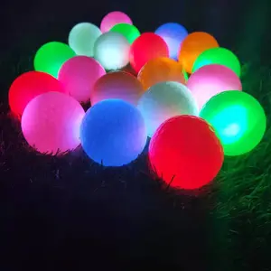 Scan Type Led Balls Glow In The Dark Night Light Up Flashing Logo Printing Light Control Led Golf Balls