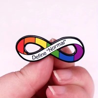 Pin de Solapa de Metal Esmaltado con Letras LGBT de Arcoíris, Insignia de Apoyo para Gays, Lesbianas, Asexuales y Transgénero, Joyería, Regalos y Accesorios