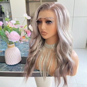 Peluca de Encaje 13x4 con Cabello Sintético Suave Resistente a Altas Temperaturas, 150% de Densidad, Estilo Jerry Curls Natural y Realista - Product Image 4