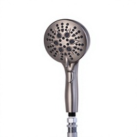 Douche à main de bidet en plastique brossé de style américain BN à 8 fonctions, jet de pluie, économie d'eau pour salle de bain, vente en gros de qualité supérieure