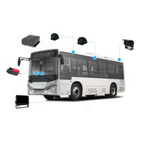 H.265 720P 1080P AHD Caméra 4 canaux Mobile DVR avec 4G GPS WIFI ADAS BSD DMS Système de vidéosurveillance pour bus de camion en option Aide à l'inversion de voiture