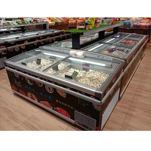 冷凍食品ディスプレイ島冷凍庫スーパーマーケット業務用冷凍装置
