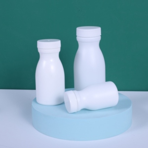 Meilleur prix pour flacon de pilules en HDPE, 100-300 ml, récipient en plastique blanc avec bouchon à vis - Product Image 5