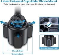 Getränkehalter fürs Auto mit Verstellbarem Langem Hals 360° °   Universelle Rotation, OEM Kundenspezifisches Logo Großhandel für Alle Smartphones