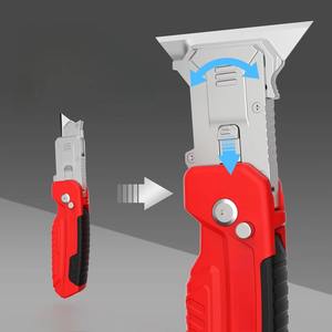 Cuchillo Multiusos Retráctil con Mango, Raspador de Pegamento Retráctil, Herramienta de Eliminación, Cuchillos de Limpieza de Aleación de Aluminio, Cortador - Product Image 5