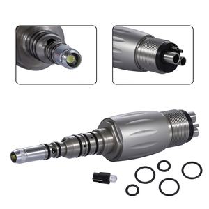 Accoppiatore Dentale a 4 Fori <span class=keywords><strong>LED</strong></span> per Manipolo ad Alta Velocità K-AV-O Multiflex Lux Fibra Ottica Compatibile con Strumenti Odontoiatrici - Product Image 6