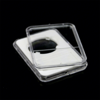 Protecteur de pièces de monnaie Ever Slab de 14 mm à 40 mm, transparent, pour pièces de collection classées, avec joint blanc