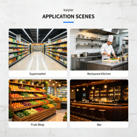 Réfrigérateur de Comptoir Commercial à 2 Portes en Acier Inoxydable avec Contrôle Numérique de la Température pour Utilisation en Cuisine de Restaurant
