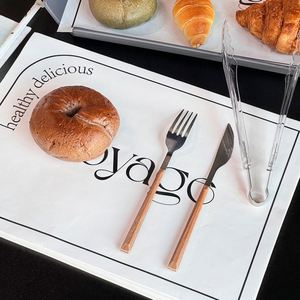 Papel absorbente de aceite para bandejas de horno, papel para empacar hamburguesas y sándwiches, tapete de papel resistente al aceite de grado alimenticio, precio de fábrica personalizado - Product Image 6