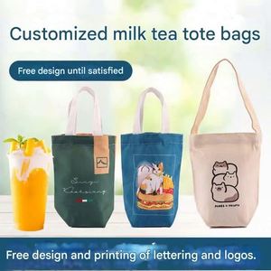 ฝาครอบแก้วชานมแบบกำหนดเอง ฝาครอบแก้วกาแฟพร้อมลวดลายพิมพ์ ทนความร้อน พกพาสะดวก กระเป๋าใส่เครื่องดื่มทันสมัย - Product Image 2