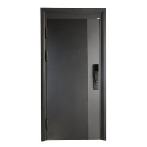 Porte d'entrée double style français moderne en acier Skyland avec isolation thermique et verre forgé pour villa, salon et chambre à coucher - Product Image 3