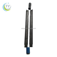 Muestreador de suelo tipo cuchara dividida SPT de 2 pulgadas para pruebas in situ, herramienta de perforación de pozos con conexión AW, de acero al carbono forjado, 0.6m de longitud, 1 pieza