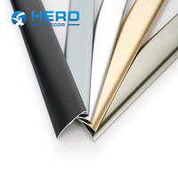 Bandes de transition de sol incurvées en alliage d'aluminium moderne HERO pour les entrées d'hôpital