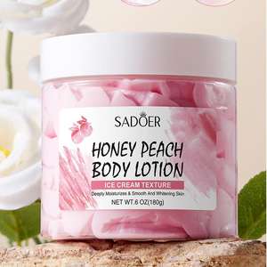 Venta al por mayor caliente miel melocotón helado blanquear hidratante loción corporal antisecado tierno piel suave Crema corporal - Product Image 1
