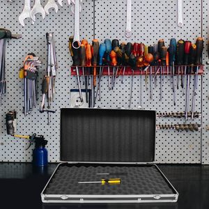 Organizador de caja de <span class=keywords><strong>herramientas</strong></span> de aluminio portátil profesional para estuche rígido, maletín de Metal OEM personalizable para piezas de instrumentos de prueba - Product Image 5