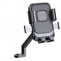 Support de téléphone pour moto en ABS imperméable, support de guidon de vélo, hauteur réglable, flexible, compatible avec le bureau, rotation à 360 degrés