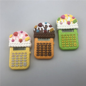 Cute Ice Cream Shaped Calculator 11X7X2CM 8 Digits Battery Powered For Children - Product Image 1