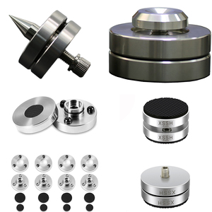 Support d'amplificateur CD <span class=keywords><strong>pour</strong></span> haut-parleur audiophile <span class=keywords><strong>HIFI</strong></span> XSSH Audio en aluminium et acier inoxydable avec pieds isolants et plaquettes anti-choc - Product Image 3