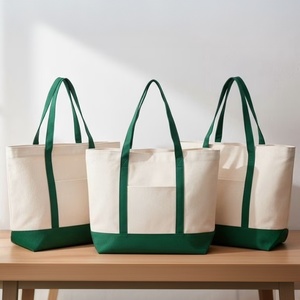 <span class=keywords><strong>Bolsa</strong></span> <span class=keywords><strong>de</strong></span> Mano <span class=keywords><strong>de</strong></span> Lona Verde Bosque con Contraste, Personalizada Royal Fair, con Bolsillo Frontal, Reutilizable, Ecológica, para Compras, <span class=keywords><strong>Trabajo</strong></span> - Product Image 1