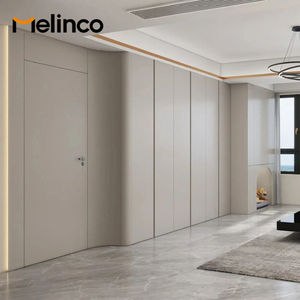 ארונות קיר WPC מסדרת מלינקו בהתאמה אישית בצבע אחיד, ארונות קיר מודרניים, התקנה עצמאית, ארון בגדים לחדר שינה - Product Image 4