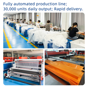 XL مطر قابل للتخصيص لمعطف من المصنع خفيف الوزن قابل لإعادة الاستخدام مقاوم للماء ملابس واقية من المطر تصميم سميك للخارج - Product Image 5