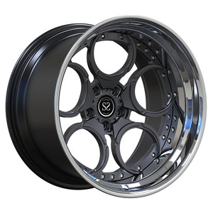Fit Pour Chevy <span class=keywords><strong>Corvette</strong></span> C5 <span class=keywords><strong>5</strong></span> Décalés 19 et 20 cm Sur Commande 2-PC Forgé Alliage Jantes 5x120.65 - Product Image 1