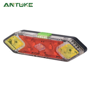 Luz trasera para bicicleta Antuke, luz Led roja recargable, 4 modos, resistente al agua IpX4, luz para ciclismo para bicicleta de montaña, conducción nocturna - Product Image 1