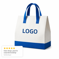 Sac de courses réutilisable en non-tissé imperméable avec logo personnalisé, poignée renforcée en PP laminé, sac de courses robuste