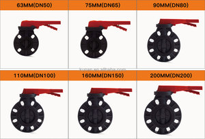 Kitz hiệu suất cao siêu Duplex Wifi bướm Van điều khiển thép không gỉ xử lý Wafer uPVC 12 "bướm van van - Product Image 2