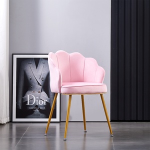 Với Thương hiệu mới hiện đại giọng Ghế ăn Nhung hồng ghế vàng chân ghế ăn cho nhà hàng khách sạn nhà - Product Image 5
