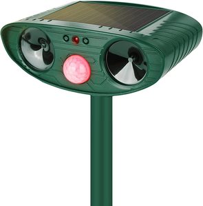 Repellente per animali ad <span class=keywords><strong>ultrasuoni</strong></span> solare all'aperto con sensore di movimento per tenere lontani gli uccelli talpa coniglio cervo procione - Product Image 1