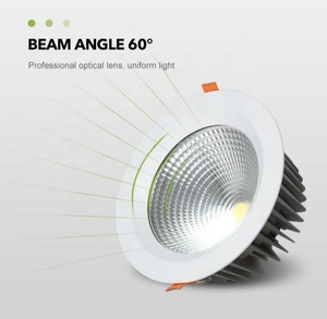 Hiện đại <span class=keywords><strong>LED</strong></span> <span class=keywords><strong>COB</strong></span> Downlight 90-240V 10W-<span class=keywords><strong>60W</strong></span> phạm vi ấm da trắng và Die-cast nhôm ánh sáng Trần - Product Image 4
