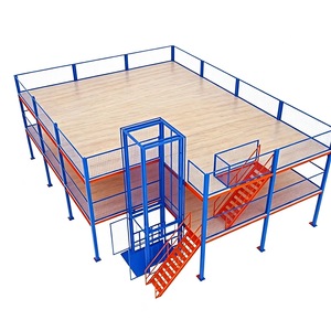 Industrial Prefabricated Heavy Duty Stainless Steel Boltless Powder Coated Mezzanine Shelf System 2-5 Layers Corrosion Racking - Product Image 6