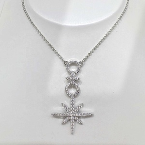 high quality plata 925 silver lady fan Shape pearl <b>necklace</b> wedding bridal classic Rhodium Plated vintage fine pendant <b>necklaces</b> - Product Image 4