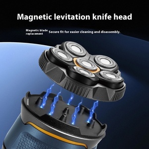 KS-0279 usine 6D 2in1 ensemble de rasoir électrique USB-C à lame magnétique Rechargeable étanche hommes chauve rasoir <span class=keywords><strong>Machine</strong></span> de découpe de cheveux - Product Image 3