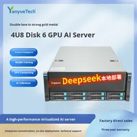 Serveur IA 4U en rack avec processeur Xeon, 8 baies, 6 GPU, gestion à distance IPMI haute performance, alimentation redondante 3+1, 1,5 To de RAM