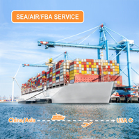 Service d'expédition rapide porte-à-porte FBA de Chine vers les États-Unis, le Canada, l'Europe, transitaire maritime pour les envois LCL + transport routier