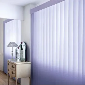 定制尺寸PVC塑料电动电动垂直百叶窗电机轨道用于房屋客厅门窗装饰