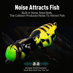 Mới đến Wasp thu thập dữ liệu mồi 40mm 4.2g Topwater Bionic côn trùng Swing wobblers nhân tạo côn trùng mồi lỗi cho nước ngọt - Product Image 4