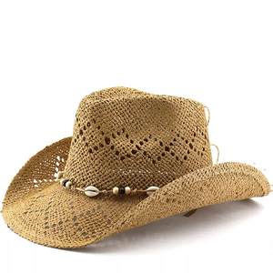 Chapeau de cowboy en paille fantaisie à motif western pour <span class=keywords><strong>homme</strong></span> et femme, vente en gros à prix réduit - Product Image 2