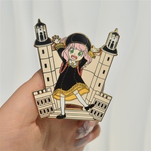 Spilla/Badge Anime da 6 cm in lega, imitazione smalto, con Anya <span class=keywords><strong>Forger</strong></span>, per decorazione di cancelleria e gioielli - Product Image 4