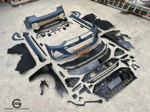 Kit carrosserie A7 à RS7 pour voiture 2019 + Audi A7 S7 à RS7 pare-chocs avant arrière garde-boue jupe latérale 1:1 Kit carrosserie large Rs7 - Product Image 3