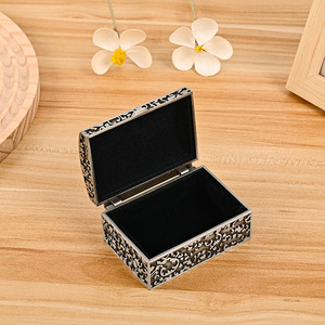 <b>Dropshipping</b> Shopify Vintage Jewelry Storage Box Metal Ring Earring Necklace Case Lighter Holder Organizer - Product Image 5