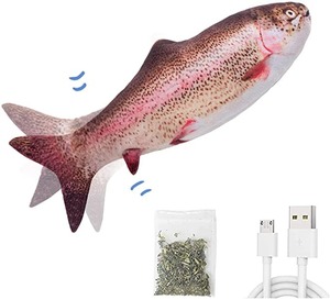 ของเล่นแมวแบบปลากระดิกไฟฟ้า ของเล่นแมวแบบเคี้ยวได้ ของเล่นแมวแบบปลาเคลื่อนไหว ของเล่นแมวแบบไฟฟ้า ขายส่งจากผู้ผลิต - Product Image 4