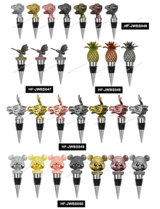 Bouchons de bouteille de vin en métal 3D personnalisés avec logo, en forme d'animaux, pour la conservation <span class=keywords><strong>du</strong></span> vin frais, outil de cuisine et de bar, bouchon d'étanchéité - Product Image 3