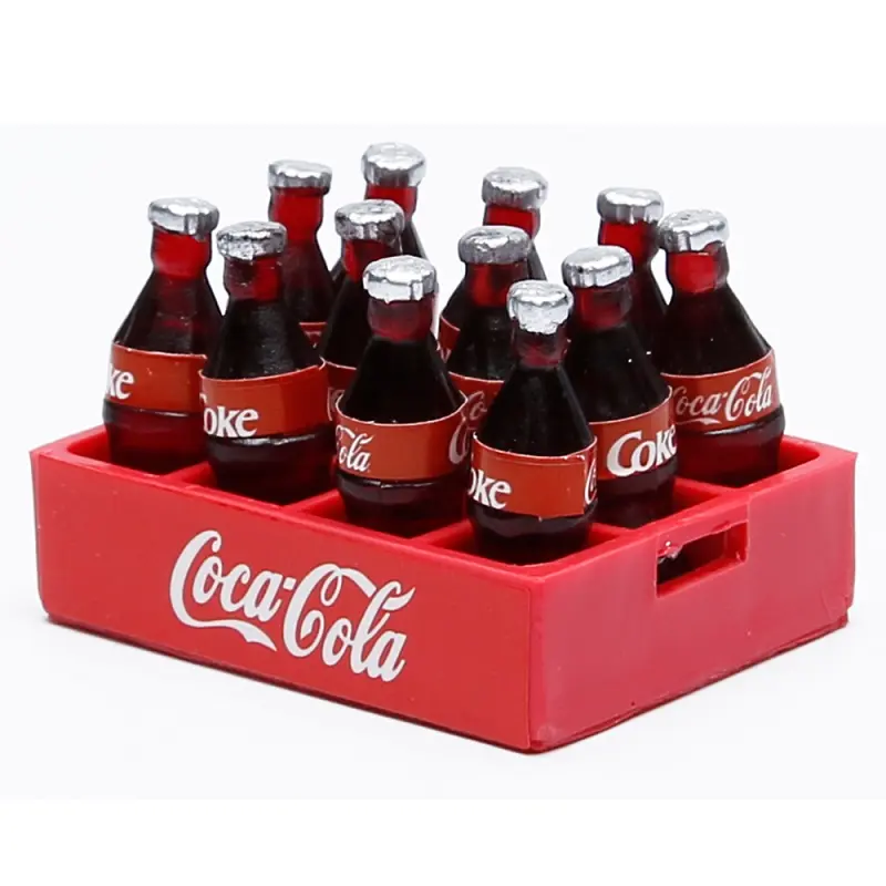 1/10 Rock Crawler Axial SXC10 III 90046 Trx4 RC Accessories Plastic Mini Coke Bottles And Tray for RC Hobby Car Crawler Redcat