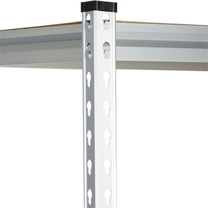 Étagère de rangement légère à 5 couches de <span class=keywords><strong>style</strong></span> américain étagère à <span class=keywords><strong>angle</strong></span> fendu en acier étagère en fer entrepôt de stockage étagère à rivet sans bouchon - Product Image 3