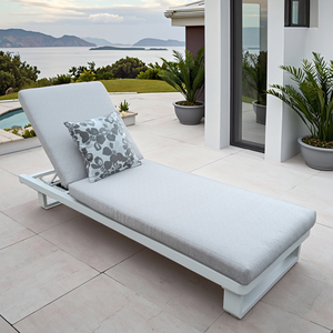 Mobilier de lit de jour moderne en aluminium KD Sun Lounger pour l'extérieur Plage Chambre à coucher Hôtel Jardin Parc Extérieur pour piscines - Product Image 5