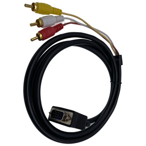 Vga To 3Rca <b>Cable</b> 1.5m Component Video Adapter For Tv Set Top Box Connection - Product Image 1