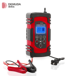 Chargeur de batterie de voiture Demuda 12V 24V intelligent avec écran LCD, chargeur de réparation automatique à brancher pour batteries au plomb de moto et de chariot élévateur - Product Image 2